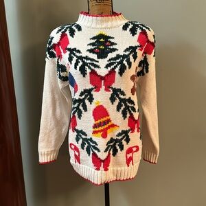 1980s Christmas sweater size medium.
